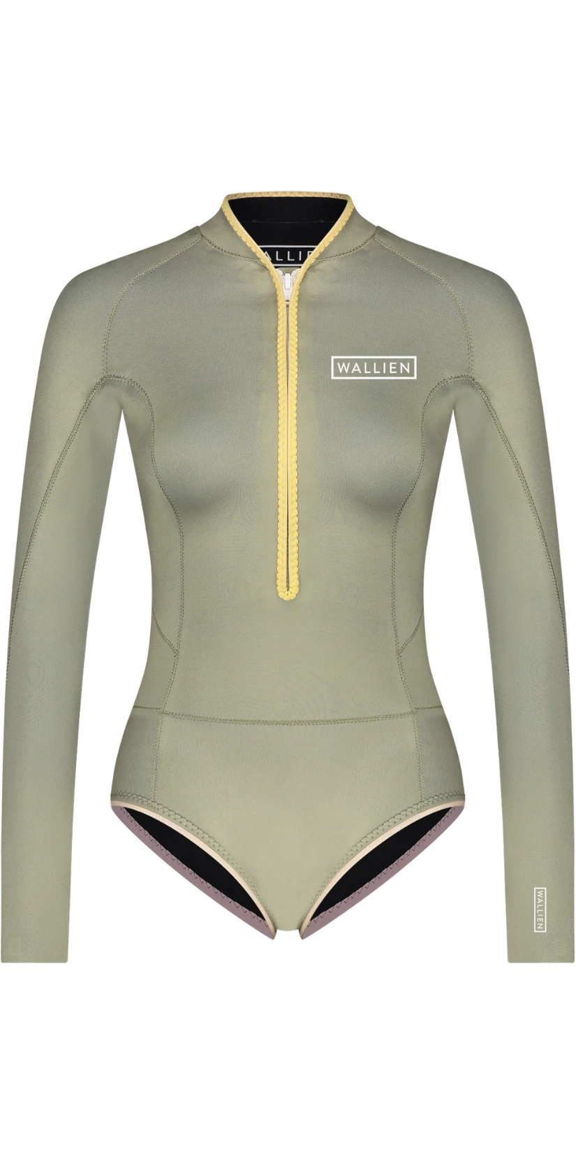 2026 Wallien Womens Nikki Van Dijk Bikini Cut 1mm Front Zip